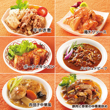 【アウトレットセール★特別価格！】常温ごちそう肉おかず６種１０袋お買得Ｈセット