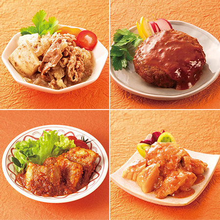 【特別価格！】常温ごちそう肉おかず４種１０袋お買得Ｊセット
