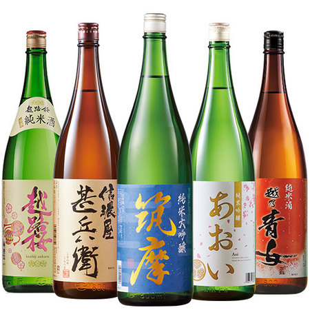 ≪５６％ＯＦＦ！≫極上の全国純米飲みくらべ一升瓶５本組