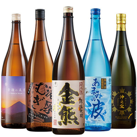 ≪５５％ＯＦＦ！≫特割！九州・沖縄五蔵焼酎・泡盛飲みくらべ一升瓶５本組＜第２弾＞