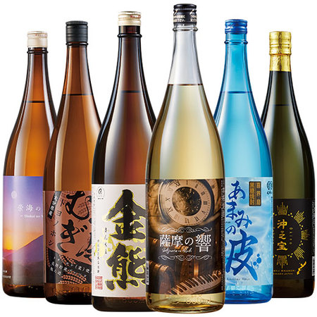 ≪５７％ＯＦＦ！≫特割！九州・沖縄六蔵焼酎・泡盛飲みくらべ一升瓶６本組＜第２弾＞