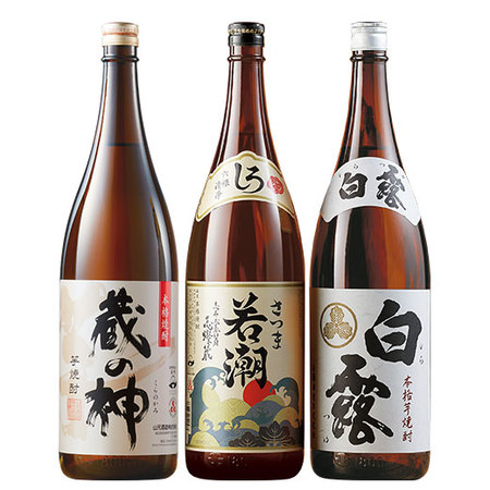 ≪１０％ＯＦＦ！≫鹿児島３酒蔵受賞芋焼酎飲みくらべ一升瓶３本組