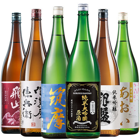 ≪５６％ＯＦＦ！≫全国６酒蔵至福の純米系飲みくらべ一升瓶６本組＜第５弾＞