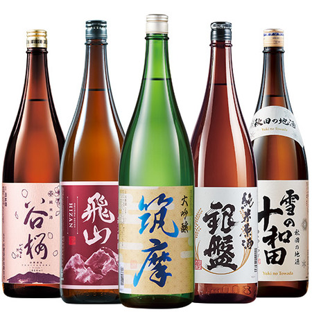 ≪５３％ＯＦＦ！≫名水五蔵飲みくらべ一升瓶５本組＜第３弾＞