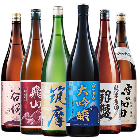 ≪５３％ＯＦＦ！≫名水六蔵飲みくらべ一升瓶６本組＜第３弾＞