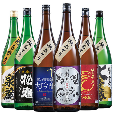 ≪５６％ＯＦＦ！≫特割！越乃六蔵大吟醸秋あがり飲みくらべ一升瓶６本組
