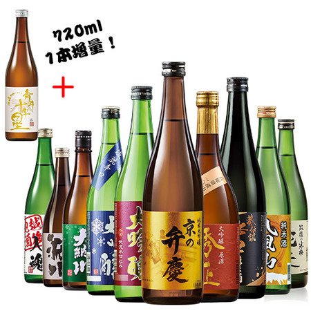 ≪５５％ＯＦＦ！≫特割！至福の全国地酒飲みくらべ１０本組+１本増量セット＜第２弾＞