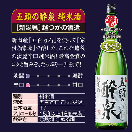 ≪４５％ＯＦＦ！≫家呑み応援！晩酌セット一升瓶５本組＜第８弾＞