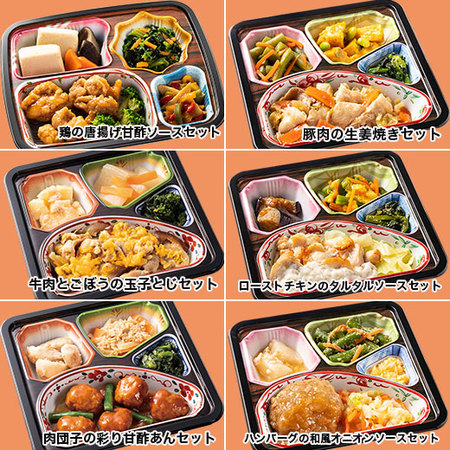 【アウトレットセール★ＷＥＢ限定！特別価格！！】御膳シリーズ肉おかず6食セット②