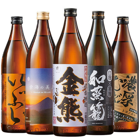 ≪ＷＥＢ限定！４７％ＯＦＦ！≫九州５蔵いも・麦・米焼酎飲みくらべ９００ｍｌ ５本組