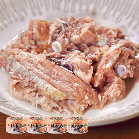 北海道産さけ中骨水煮４缶