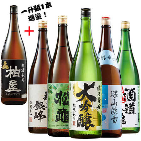 ≪５３％ＯＦＦ！≫家呑応援！新潟地酒飲みくらべ一升瓶５本組+１本増量＜第１０弾＞