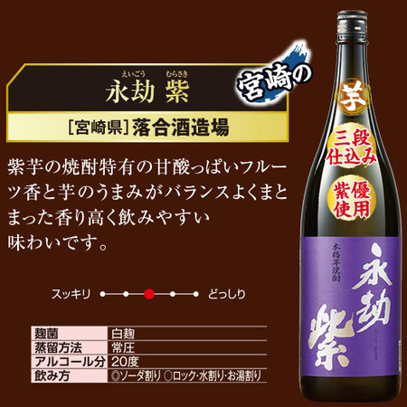 ≪５１％ＯＦＦ！≫特割！鹿児島・宮崎６蔵の芋焼酎飲みくらべ一升瓶６本組