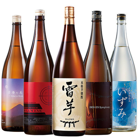 ≪５１％ＯＦＦ！≫お湯割りが旨い！鹿児島・宮崎の芋焼酎飲みくらべ一升瓶５本組＜第２弾＞
