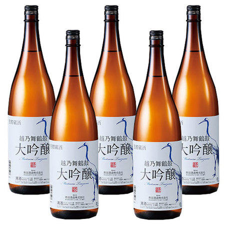 ≪ＷＥＢ限定★在庫販売！５７％ＯＦＦ！≫越乃舞鶴鼓　大吟醸　生貯蔵酒　５本組