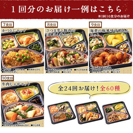 宅菜便　匠の和ごころ御膳24回コース+ごはん10食セット　定期コース（全２４回）