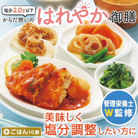 宅菜便　からだ想いのはれやか御膳24回コース+ごはん10食セット　定期コース（全２４回）